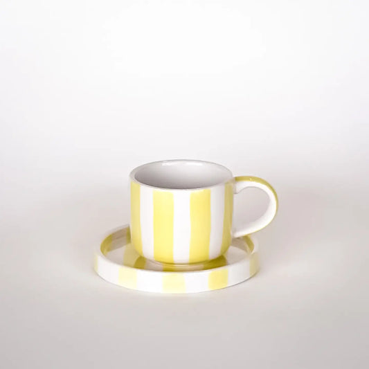 Espresso Stripes - spiaggia yellow 2er Set