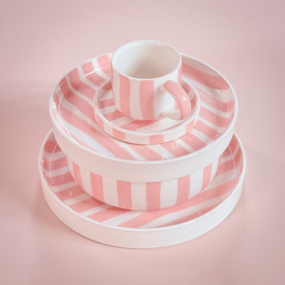 Espresso Stripes - incanto rose 2er Set