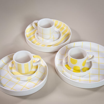 Espresso Stripes - spiaggia yellow 2er Set