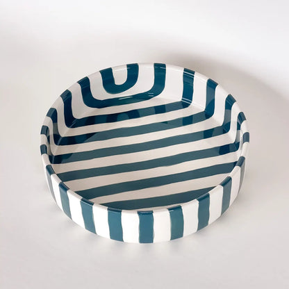 Schale Groß Stripes - gentle green