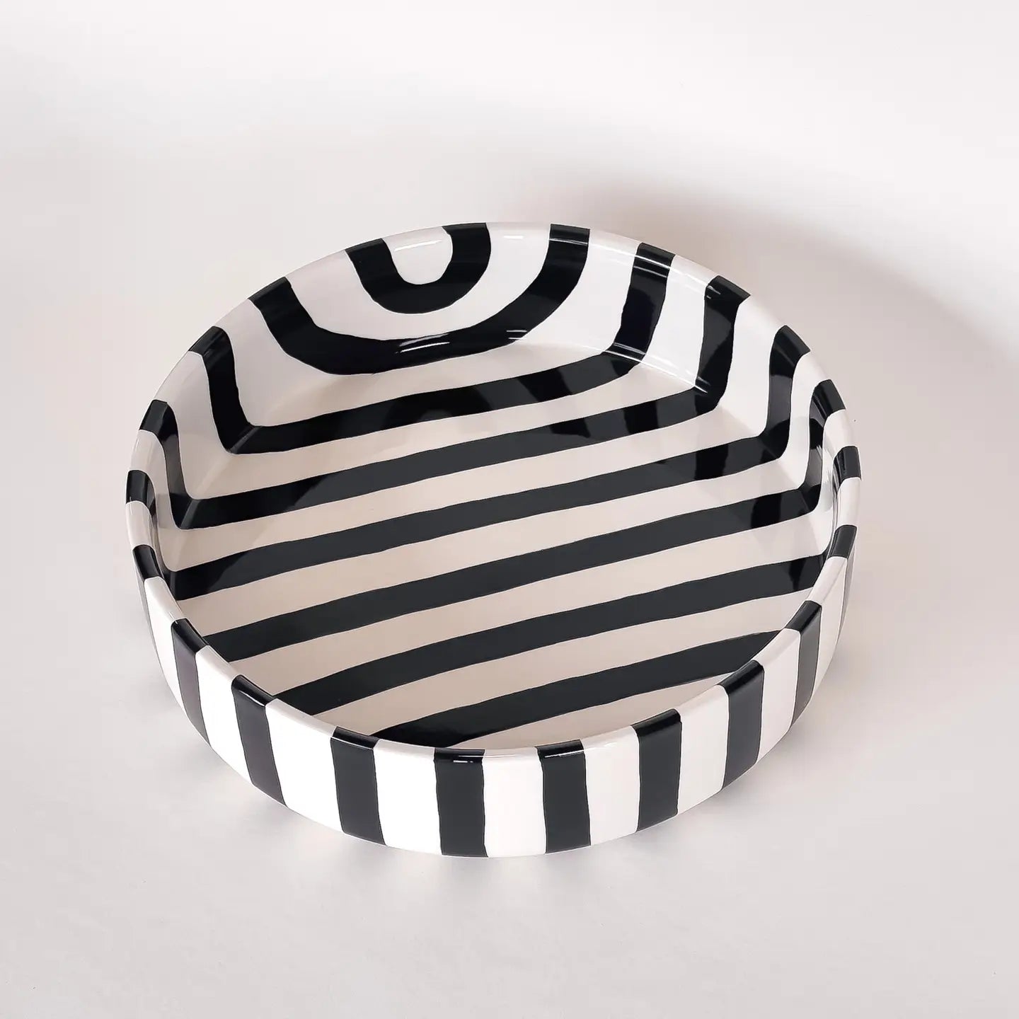 Schale Groß Stripes - vulcano black