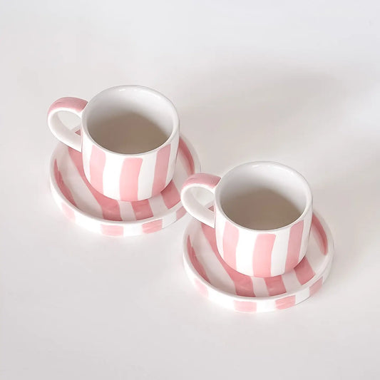 Espresso Stripes - incanto rose 2er Set